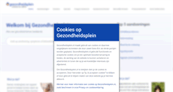 Desktop Screenshot of gezondheidsplein.nl